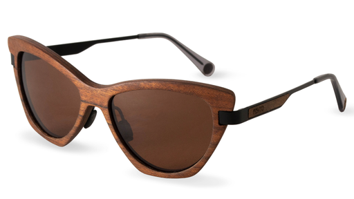 ANDROMEDA WOOD/IRON SUNGLASSES.